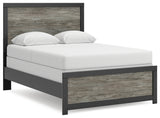 Mega Furniture - Ashley Furniture - Broachmyn Bedroom - Full Panel Bed / Black/Gray - PCB1118B9