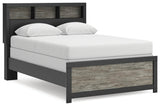Mega Furniture - Ashley Furniture - Broachmyn Bedroom - Full Bookcase Bed / Black/Gray - PCB1118B13
