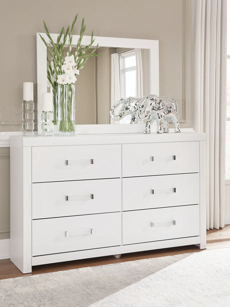 Mega Furniture - Ashley Furniture - Maeling Bedroom - Dresser and Mirror - PCB1119B1