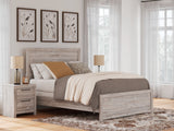 Mega Furniture - Ashley Furniture - Broachmyn Bedroom - Queen Panel Bed / Gray - PCB1120B2