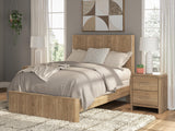 Mega Furniture - Ashley Furniture - Gramburg Bedroom - Full Panel Bed / Warm Natural Brown - PCB1121B3