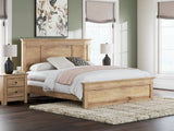 Mega Furniture - Ashley Furniture - Makidern Bedroom - King Panel Bed / Tan - PCB1170B12