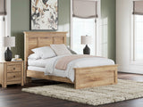 Mega Furniture - Ashley Furniture - Makidern Bedroom - Full Panel Bed / Tan - PCB1170B19