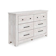 Mega Furniture - Ashley Furniture - Makidern Bedroom - Six Drawer Dresser - PCB1171-31