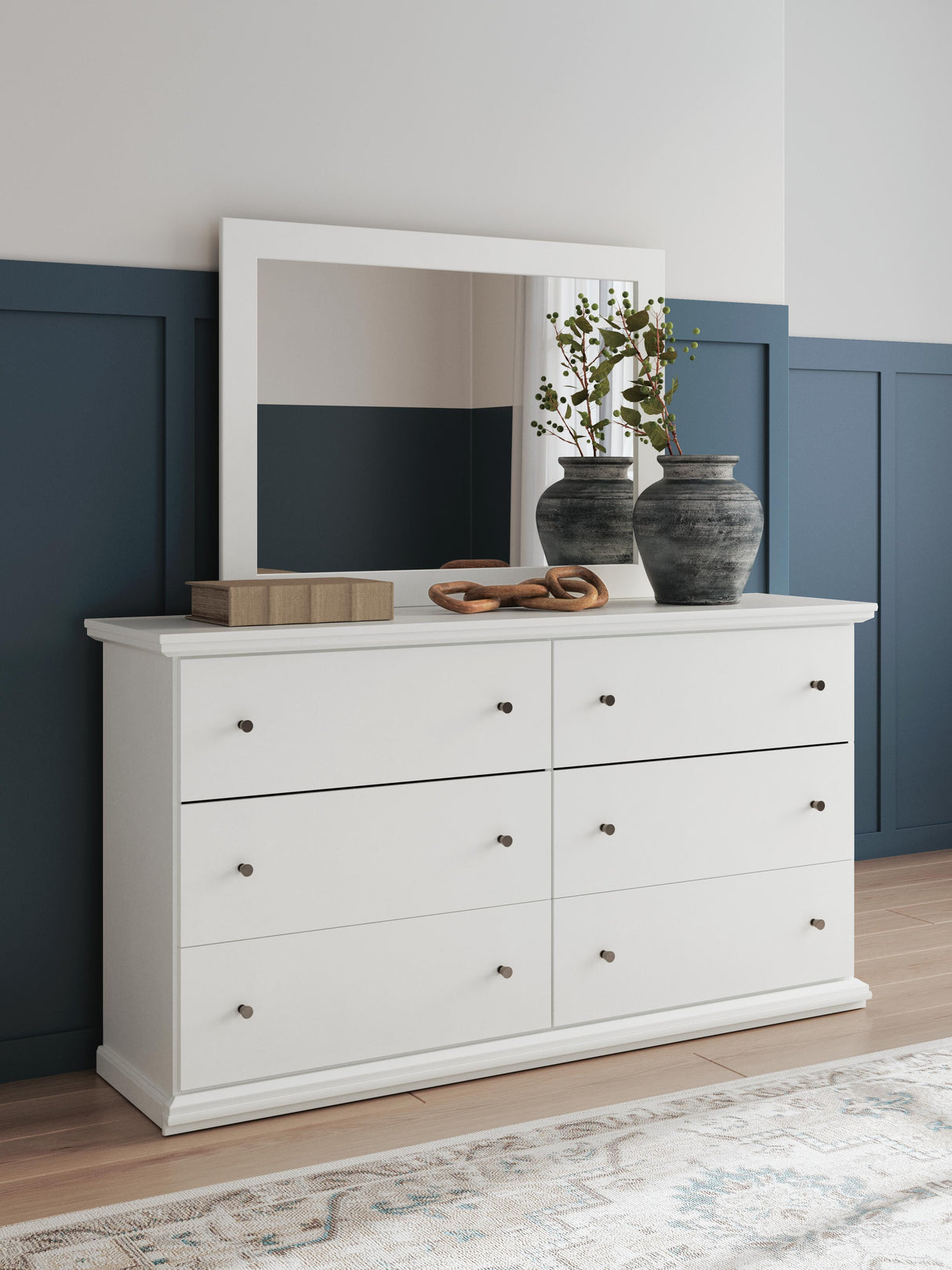 Bostwick Shoals Twin Panel Bed, Dresser, Mirror and Nightstand