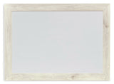 Mega Furniture - Ashley Furniture - Cambeck Bedroom - Bedroom Mirror / Whitewash - B192-36