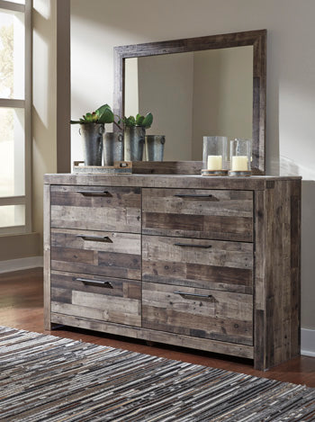 Mega Furniture - Ashley Furniture - Derekson Bedroom - Bedroom Mirror / Multi Gray - B200-36