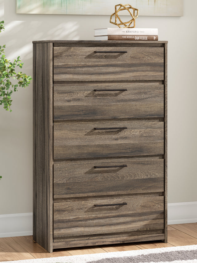 Mega Furniture - Ashley Furniture - Elbrim Bedroom - King Panel Bed / Brown - PCB2005B6