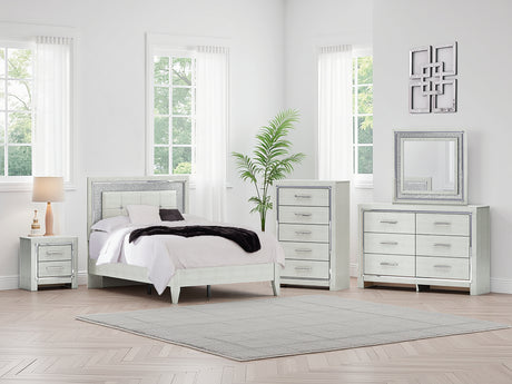 Mega Furniture - Ashley Furniture - Zyniden Bedroom - Six Drawer Dresser / Silver - B2114-31