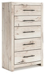Mega Furniture - Ashley Furniture - Lawroy Bedroom - Full Panel Bed with Storage / Light Natural - B2310B42