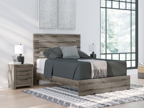 Mega Furniture - Ashley Furniture - Graystorm Bedroom - Twin Panel Bed with Storage / Brown Gray - PCB2405B19