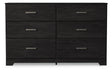 Mega Furniture - Ashley Furniture - Belachime Bedroom - Twin Panel Bed / Charcoal - B2589B11