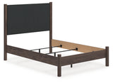 Mega Furniture - Ashley Furniture - Pamytta Bedroom - Full Upholstered Panel Bed / Brown - PCB2614B22