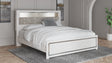 Mega Furniture - Ashley Furniture - Altyra Bedroom - King Upholstered Bookcase Bed with Storage / White - B2640B30