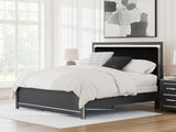 Mega Furniture - Ashley Furniture - Zuraleus Bedroom - King Upholstered Panel Bed / Black - PCB3380B12