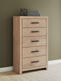 Mega Furniture - Ashley Furniture - Sanginlane Bedroom - King Panel Bed / Tan - B3787B8