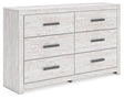 Mega Furniture - Ashley Furniture - Cayboni Bedroom - King Panel Bed / Whitewash - B3788B7