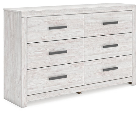 Mega Furniture - Ashley Furniture - Cayboni Bedroom - King Panel Bed / Whitewash - B3788B7