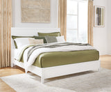 Mega Furniture - Ashley Furniture - Binterglen Bedroom - California King Panel Bed / White - B427B9