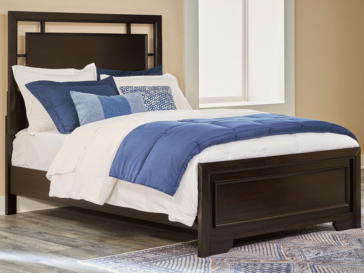 Mega Furniture - Ashley Furniture - Covetown Bedroom - Full Panel Bed / Dark Brown - B441B4