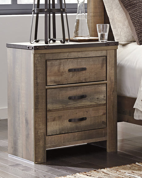Mega Furniture - Ashley Furniture - Trinell Bedroom - Full Bookcase Panel Bed / Brown - B446B87