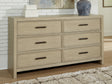 Mega Furniture - Ashley Furniture - Calmoro Bedroom - Dresser - B602-31