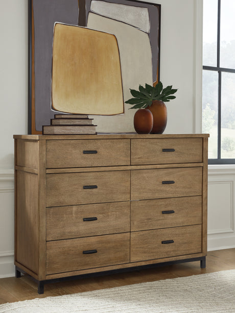 Mega Furniture - Ashley Furniture - Tomtyn Bedroom - Two Drawer Night Stand / Light Brown - B622-92