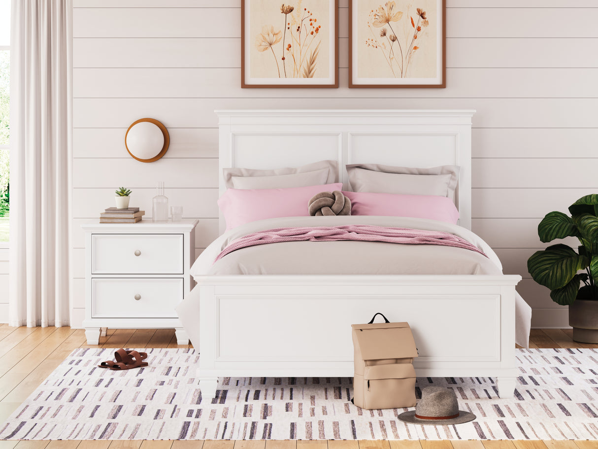 Mega Furniture - Ashley Furniture - Fortman Bedroom - Full Panel Bed / White - B680B8