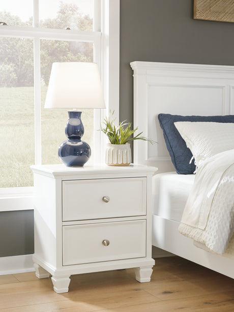 Mega Furniture - Ashley Furniture - Fortman Bedroom - Full Panel Storage Bed / White - B680B25
