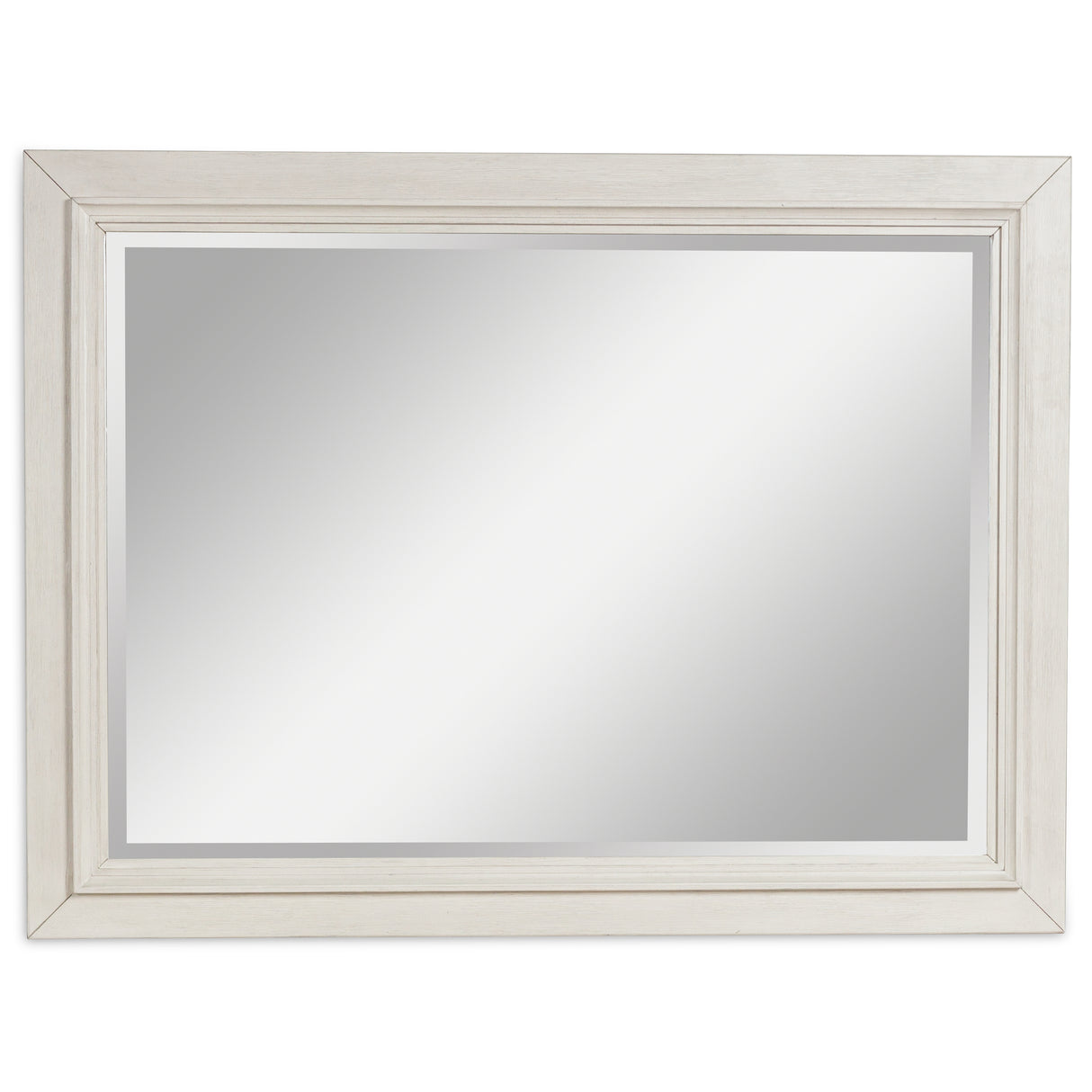 Mega Furniture - Ashley Furniture - Shaybrock Bedroom - Bedroom Mirror / Antique White/Brown - B683-36