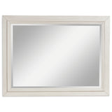 Mega Furniture - Ashley Furniture - Shaybrock Bedroom - Bedroom Mirror / Antique White/Brown - B683-36