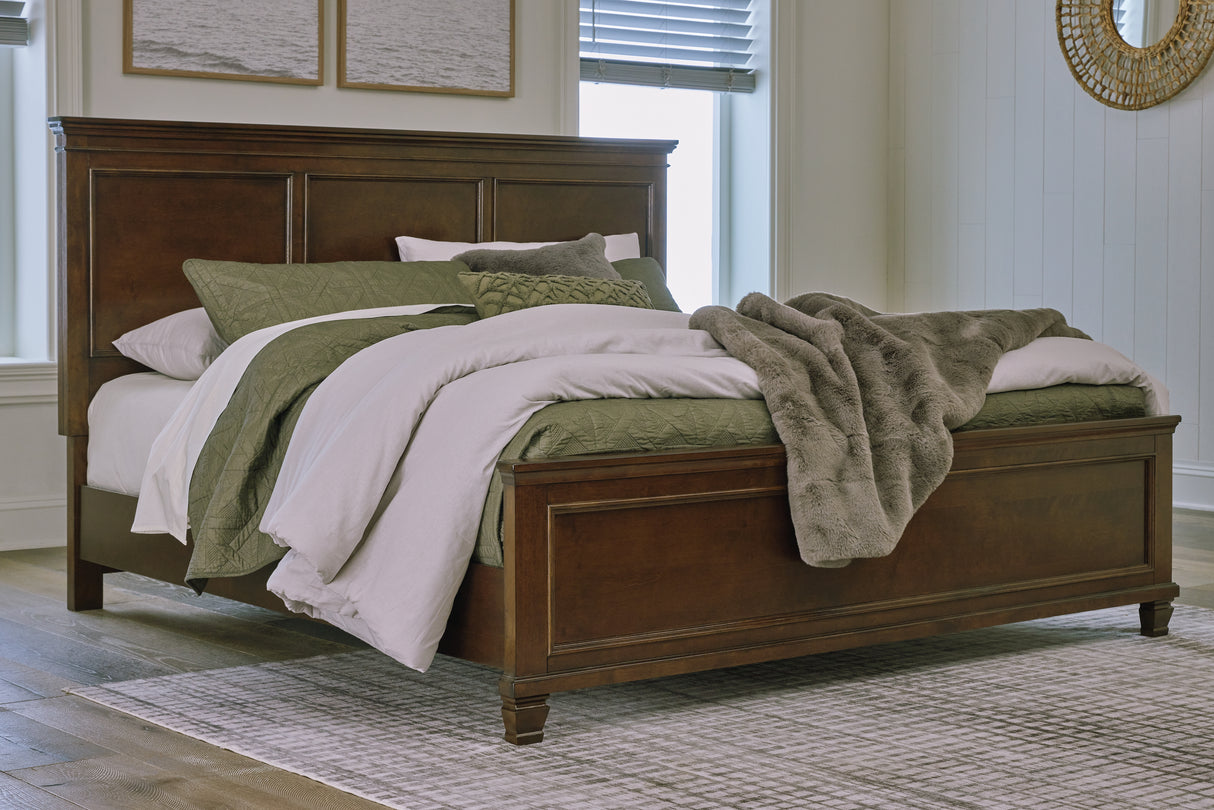 Mega Furniture - Ashley Furniture - Danabrin Bedroom - King Panel Bed / Brown - B685B4