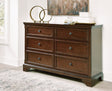 Mega Furniture - Ashley Furniture - Trellington Bedroom - King Sleigh Storage Bed / Brown - B716B2