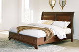 Mega Furniture - Ashley Furniture - Trellington Bedroom - King Sleigh Storage Bed / Brown - B716B2