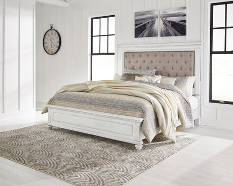 Mega Furniture - Ashley Furniture - Kanwyn Bedroom - Dresser and Mirror / Whitewash - B777B1
