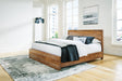 Mega Furniture - Ashley Furniture - Dressonni Bedroom - California King Panel Bed / Brown - B790B5