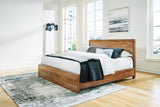 Mega Furniture - Ashley Furniture - Dressonni Bedroom - Queen Panel Bed / Brown - B790B2