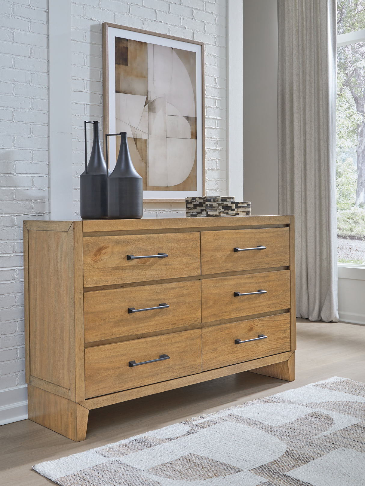 Mega Furniture - Ashley Furniture - Sherbana Bedroom - Dresser / Light Brown - B833-31