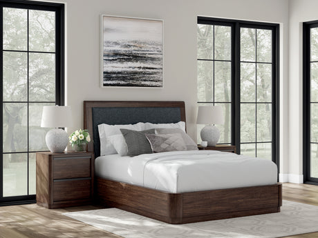 Mega Furniture - Ashley Furniture - Dilenno Bedroom - Five Drawer Chest / Dark Brown - PCB857-46