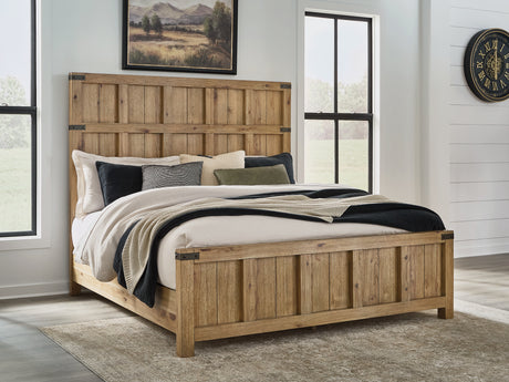 Mega Furniture - Ashley Furniture - Ridgester Bedroom - King Panel Bed - B858B6
