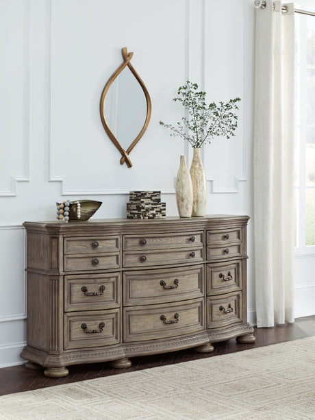Mega Furniture - Ashley Furniture - Ardenfield Bedroom - Three Drawer Night Stand / Light Brown - B944-93
