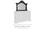 Mega Furniture - Ashley Furniture - Maylee Bedroom - Bedroom Mirror / Dark Brown - B947-36