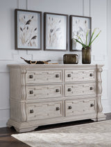 Mega Furniture - Ashley Furniture - Bruchandi Bedroom - Dresser / Antique White - PCB948-31