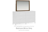 Mega Furniture - Ashley Furniture - Cabalynn Bedroom - Bedroom Mirror / Light Brown - B974-36