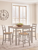 Mega Furniture - Ashley Furniture - Harperfeld Dining Room - DRM Counter Table Set (5/CN) - PCD403-223
