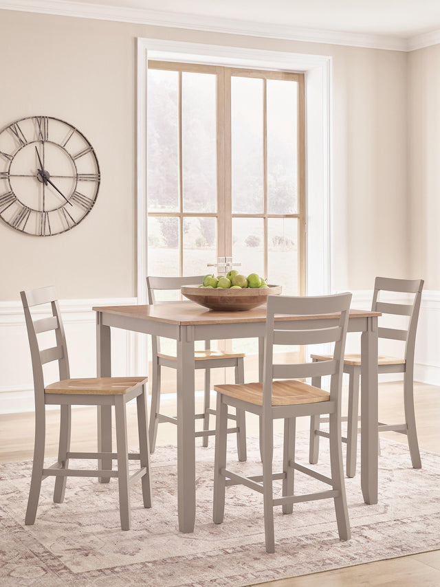 Mega Furniture - Ashley Furniture - Harperfeld Dining Room - DRM Counter Table Set (5/CN) - PCD403-223
