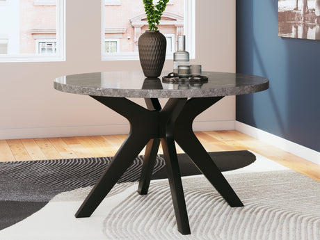 Mega Furniture - Ashley Furniture - Glinari Dining Room - Dining Chair  (Set of 2) / Taupe/Black - D476-01X2