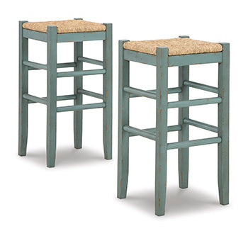 Mega Furniture - Ashley Furniture - Mirimyn Dining Room - Counter Height Bar Stool (Set of 2) / Black - D508-124X2
