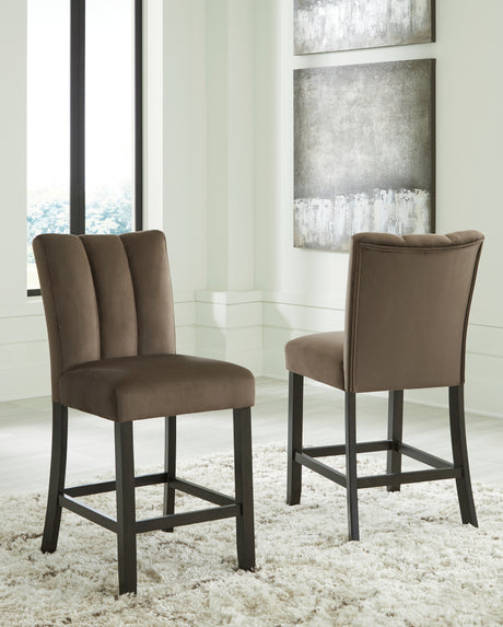 Mega Furniture - Ashley Furniture - Jeshina Counter Height Barstool (Set of 2) - Counter Height Barstool (Set of 2) / Mocha - PCD581-124X2