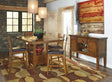 Mega Furniture - Ashley Furniture - Ralene Dining Room - Counter Height Barstool (Set of 2) / Medium Brown - D594-224X2